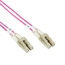 Connect OM4 50/125 Multimode Fiber Optic Patch Cable, 10/40/100Gbps - LSZH, LC-LC, Erika Violet