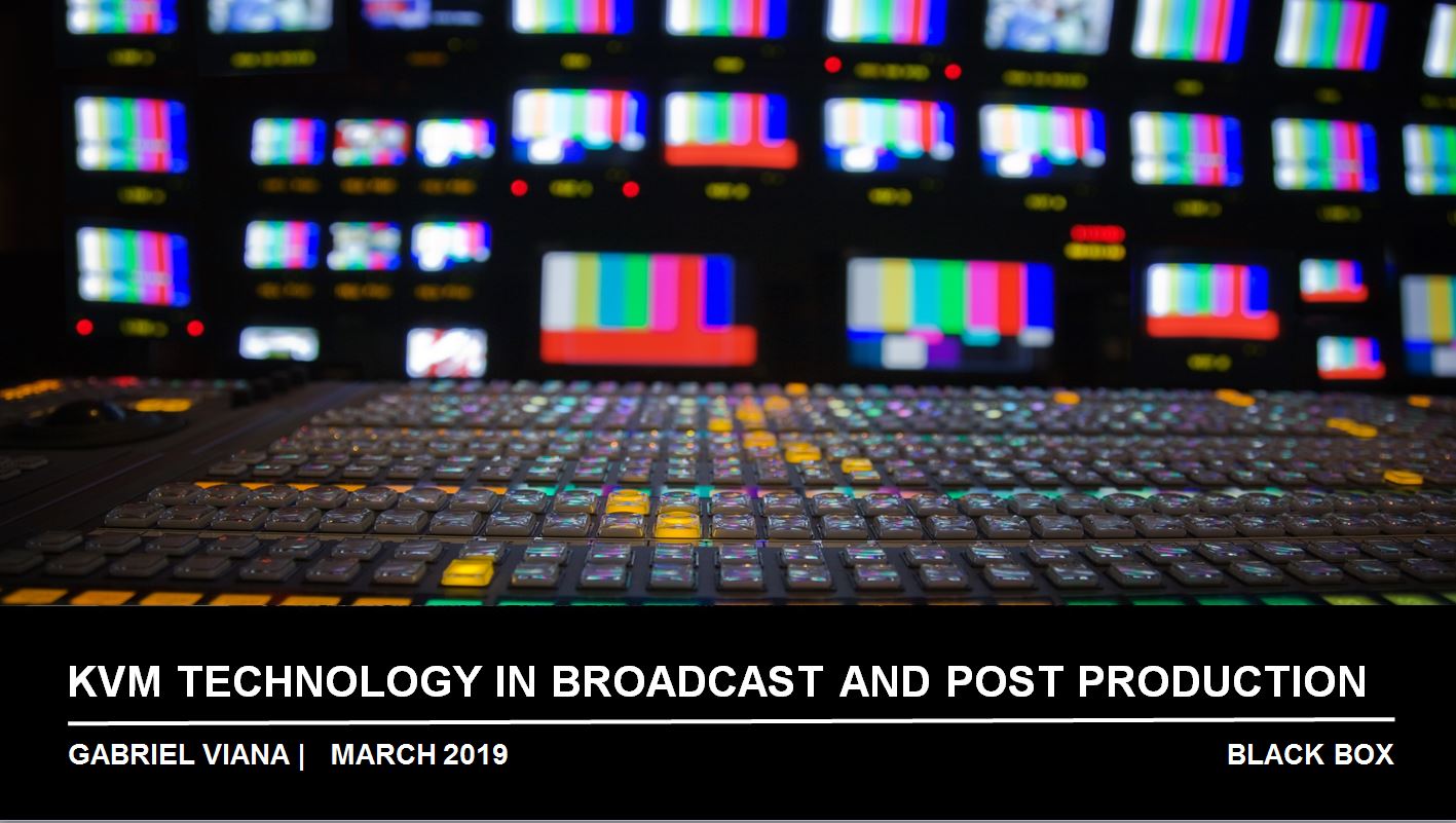 Webinar ao vivo: Tecnologia KVM para broadcast e pós-produção