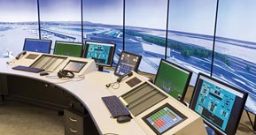 Controle remoto de tráfego aéreo/torre de controle